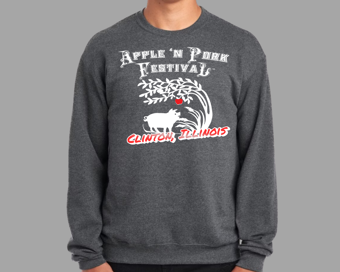 Adult - White A&P Clinton Logo Sweatshirt Options