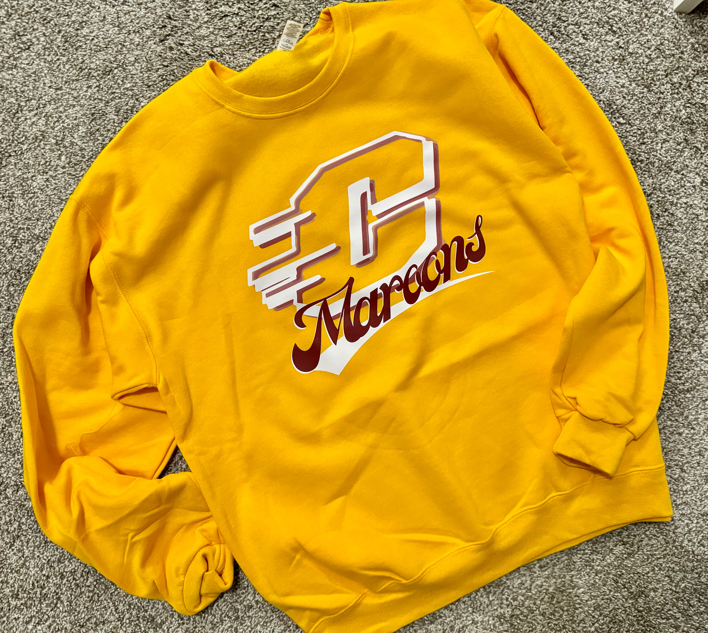 Youth Script Maroons (tee, crew, hoodie)