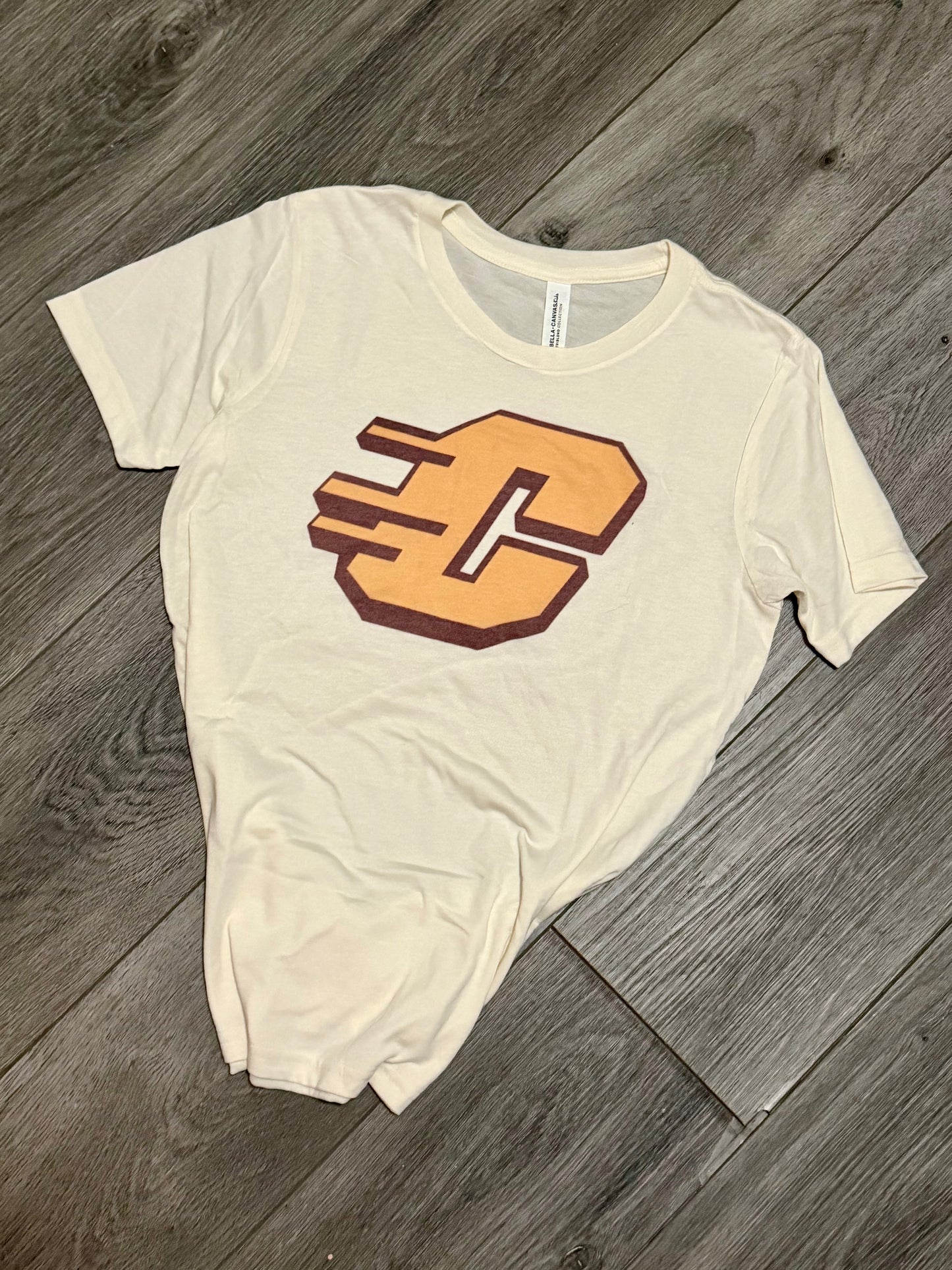 Cream Flying C Tee (Youth & Adult)
