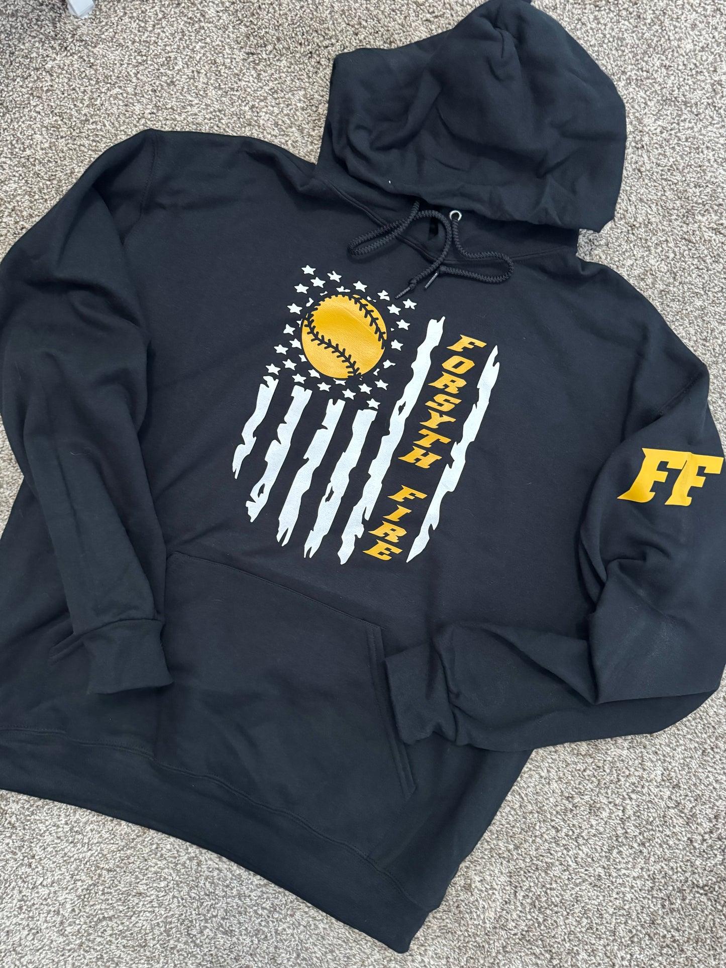 Adult Fire Softball Flag