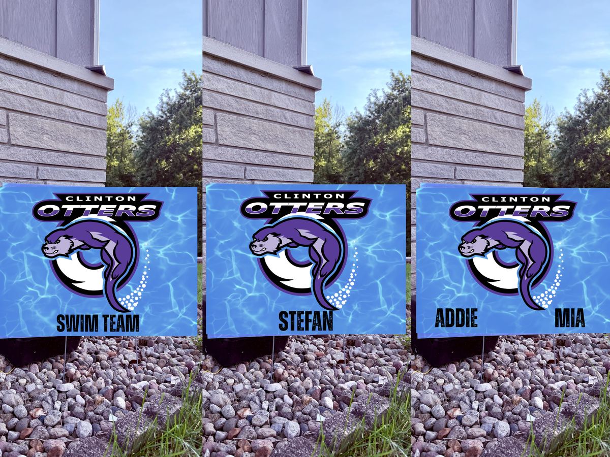 Otters Yard Sign
