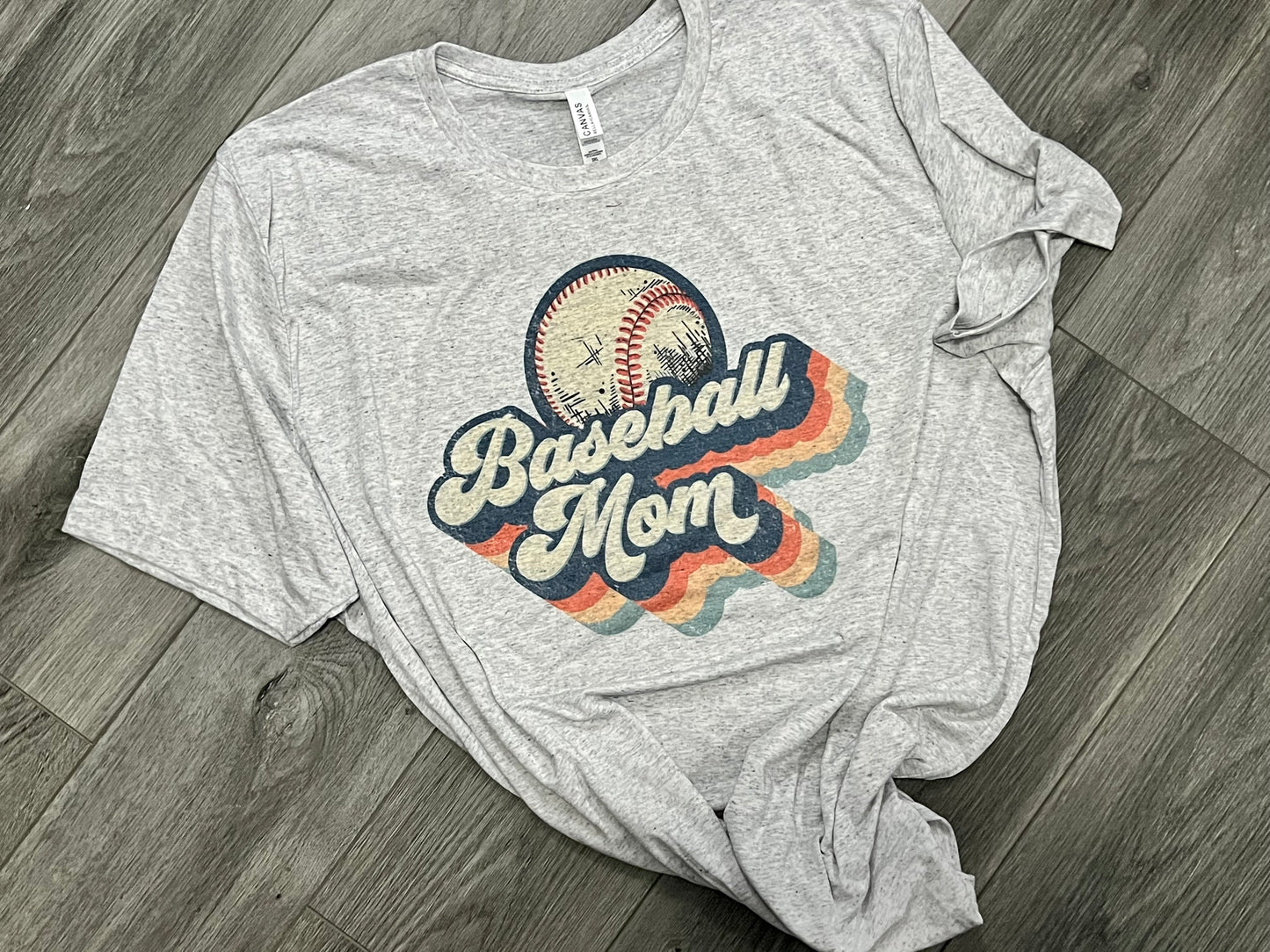 Retro Baseball Mom Tee