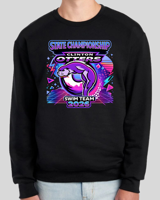 Solid Black Crewneck