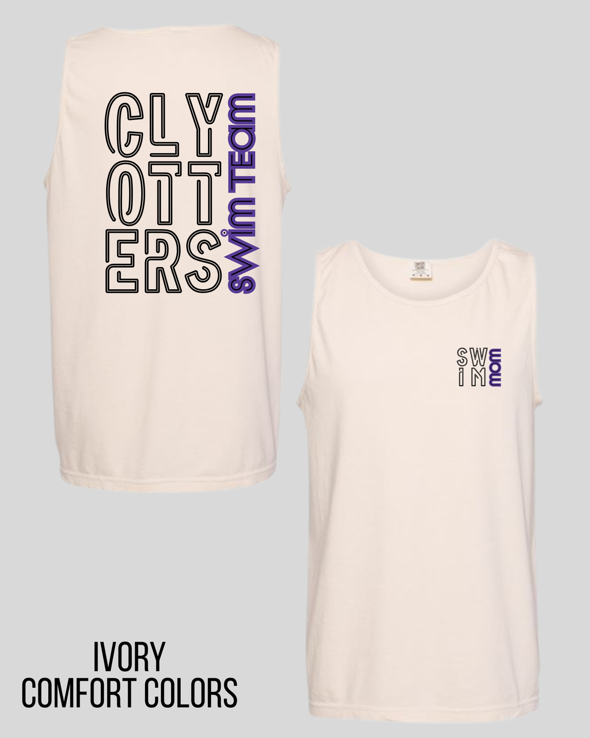 Otters Outline - Swim Mom