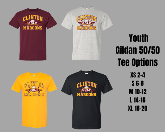 2026 Maroons Golf Tee - Youth