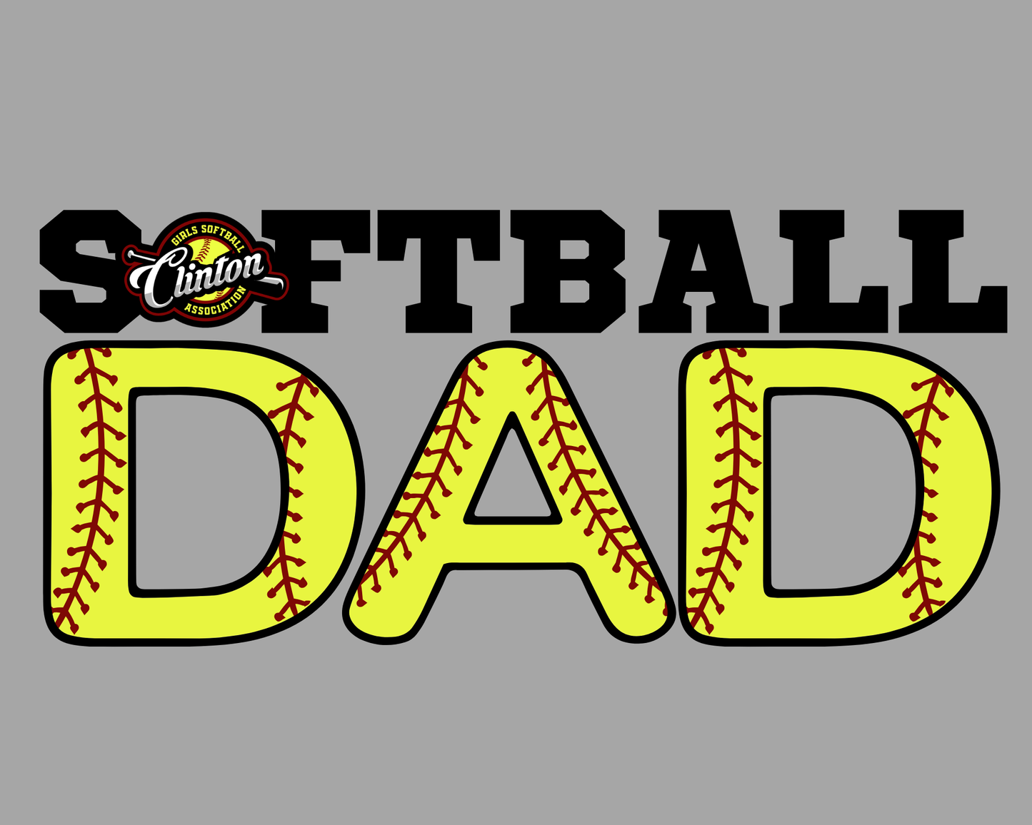 Softball Dad - Grey