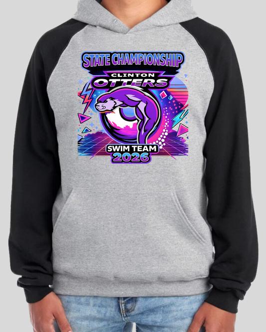 Adult Black Colorblock Hoodie