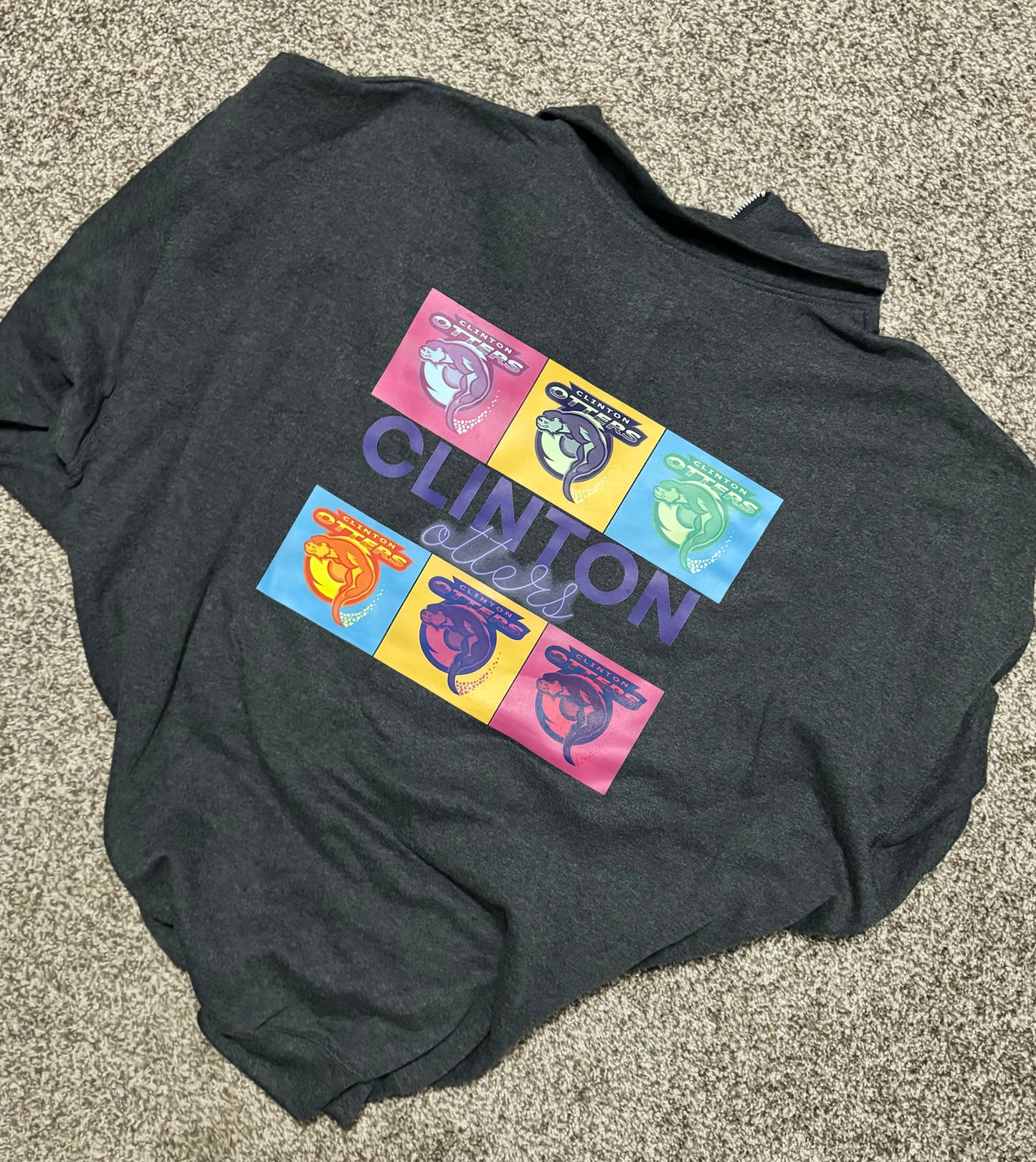 Quarter Zip Retro Otters - Adult