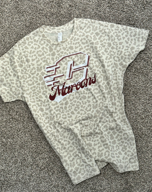 Adult Leopard Script Maroons