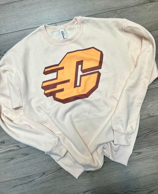 Cream Flying C Crewneck (Adult)