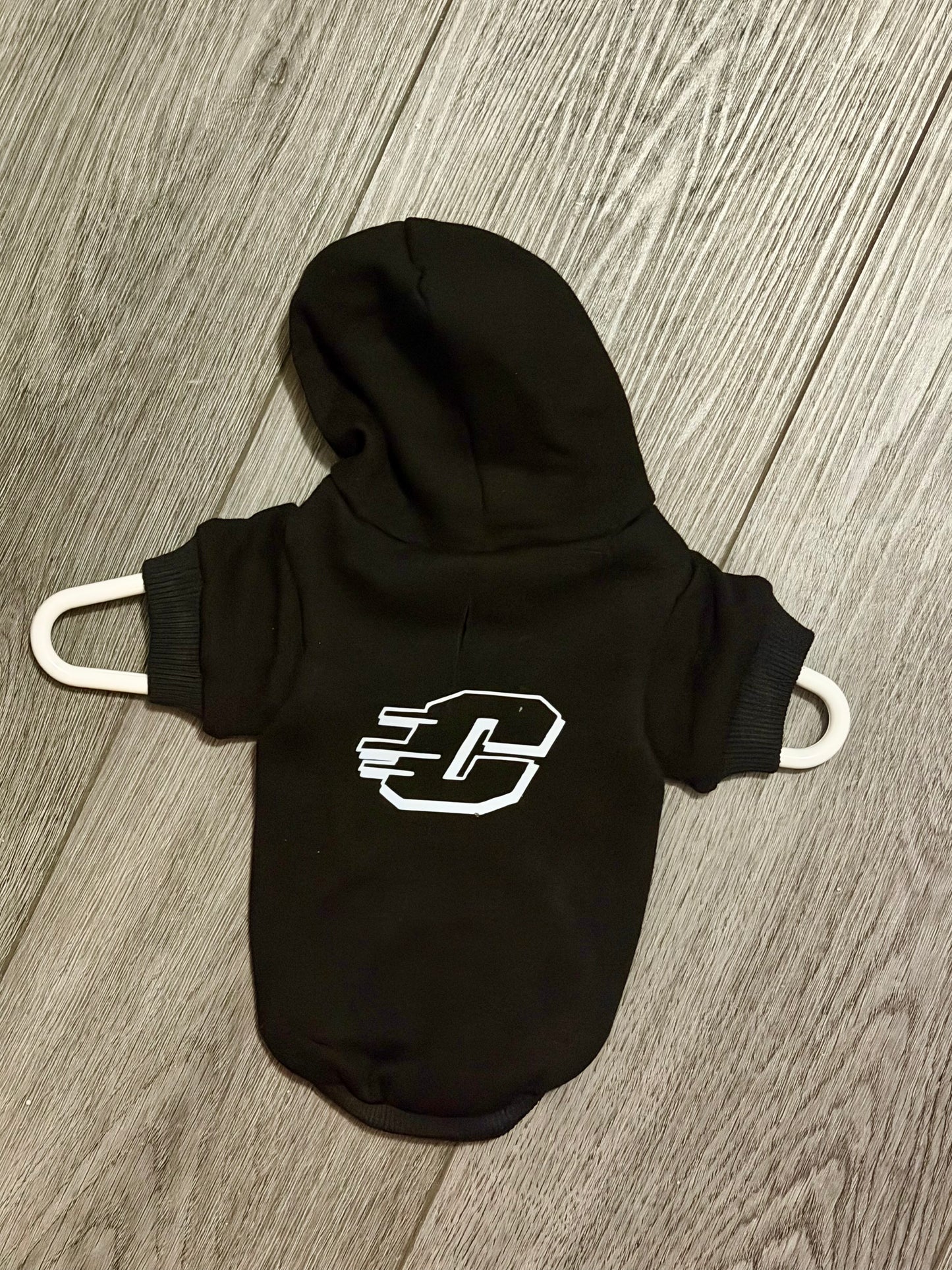 Black Flying C Pet Hoodie