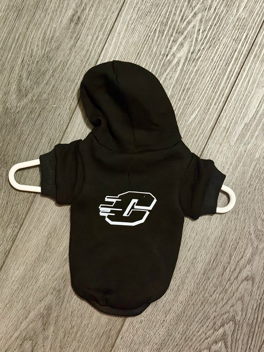 Black Flying C Pet Hoodie