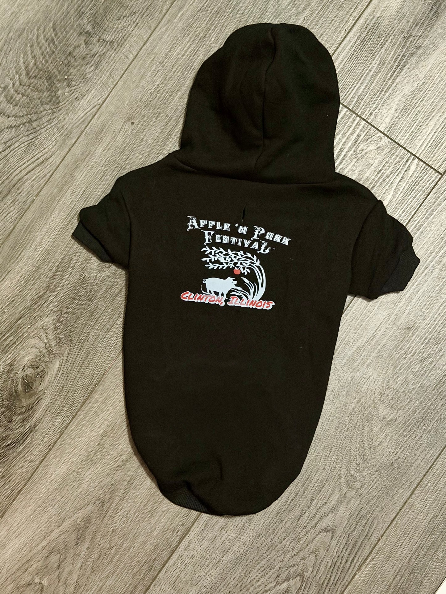 Black Apple & Pork Pet Hoodie