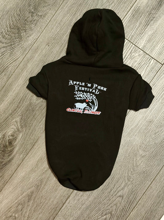 Black Apple & Pork Pet Hoodie