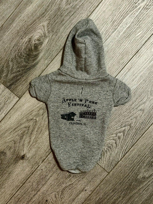 Grey Apple & Pork Pet Hoodie