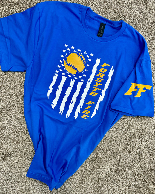 Adult Fire Softball Flag