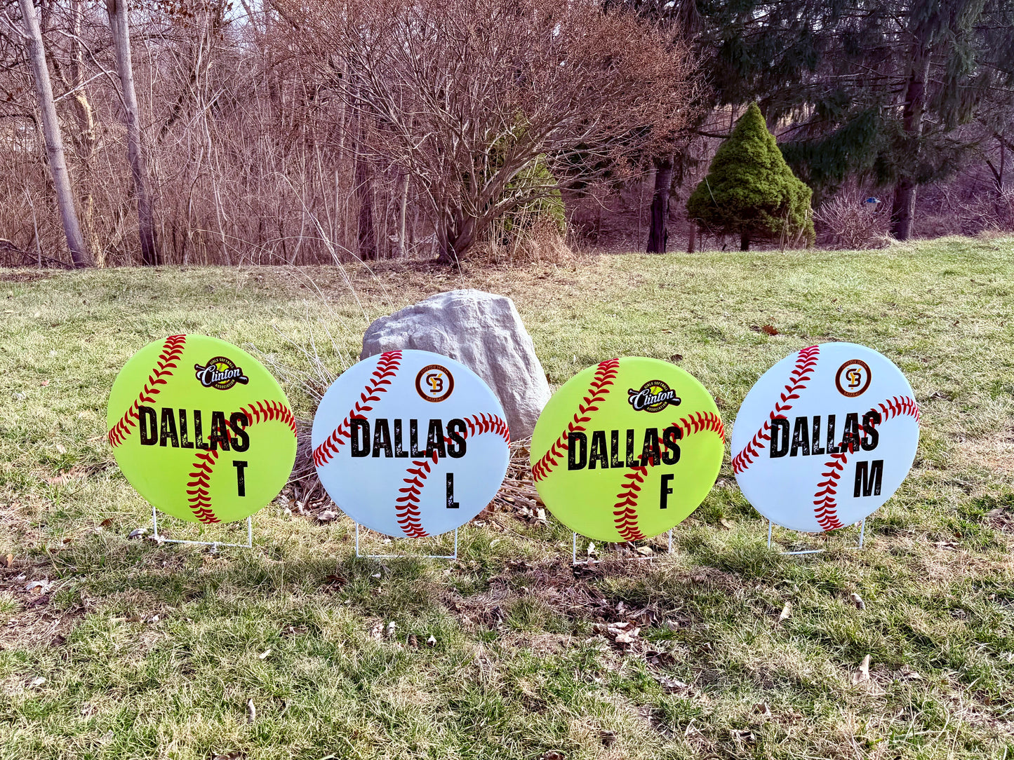 Metal Yard Sign