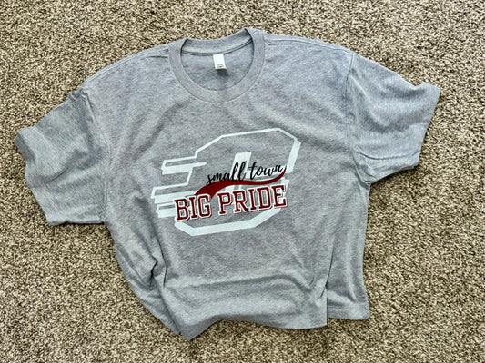 Adult Small Town, Big Pride (Tee, Crop, Crewneck, Hoodie)