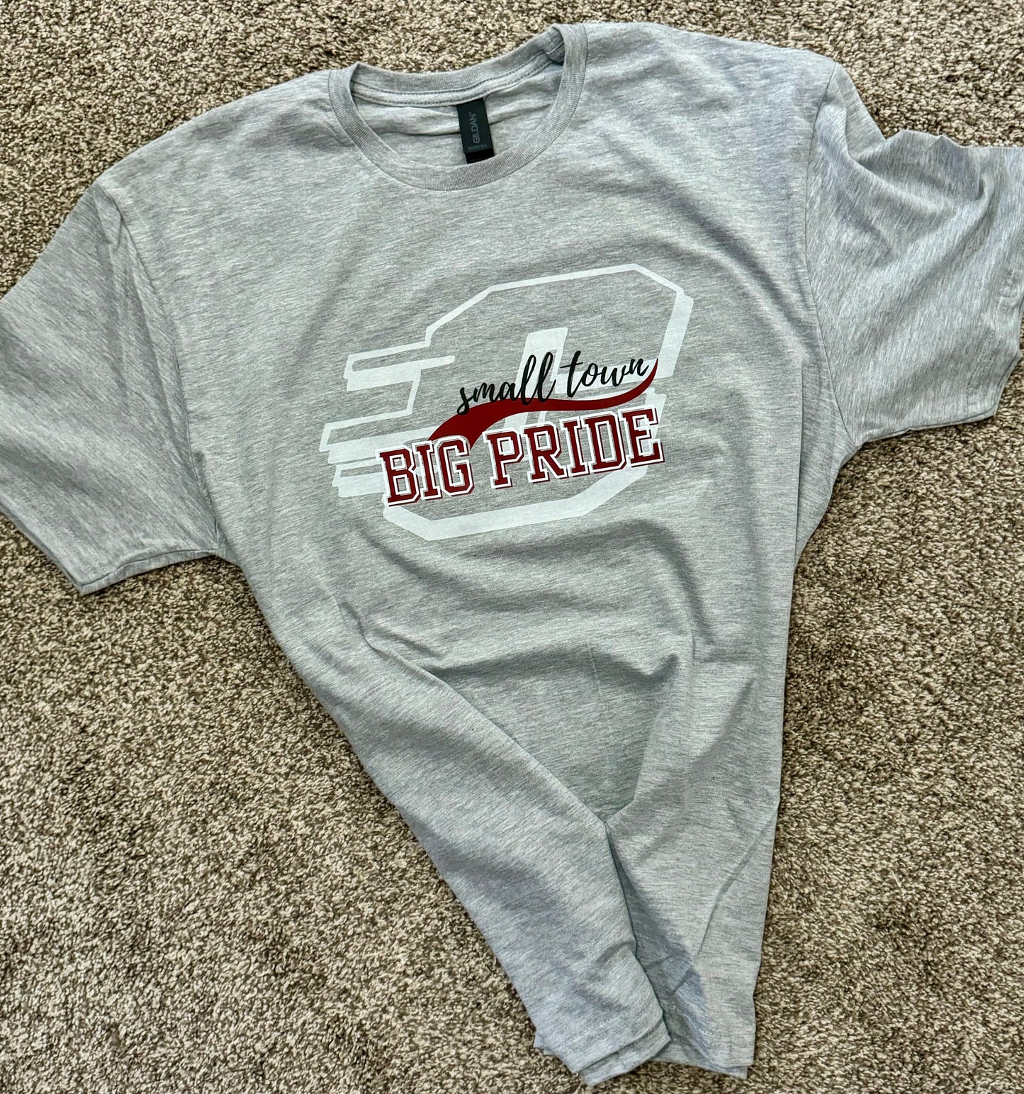 Adult Small Town, Big Pride (Tee, Crop, Crewneck, Hoodie)