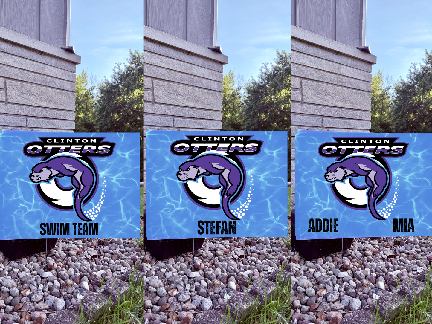 Otters Yard Sign