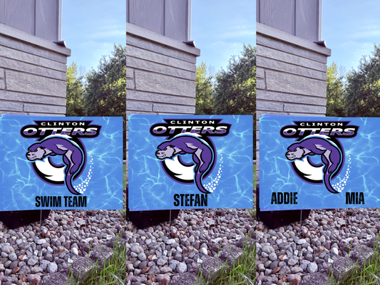 Otters Yard Sign