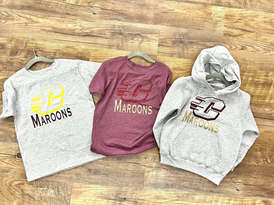 Adult Flying C Maroons Tee