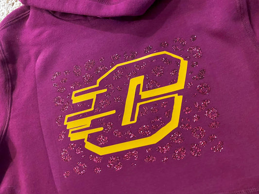 Youth Leopard Flying C Hooded Sweatshirt